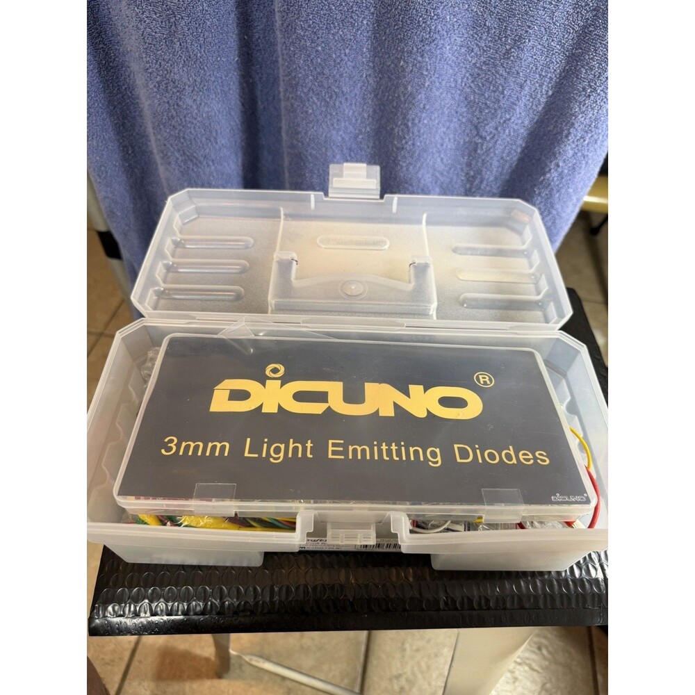 Diving 3mm Light Emitting Diodes In Tool Box With Mini grabber Wires